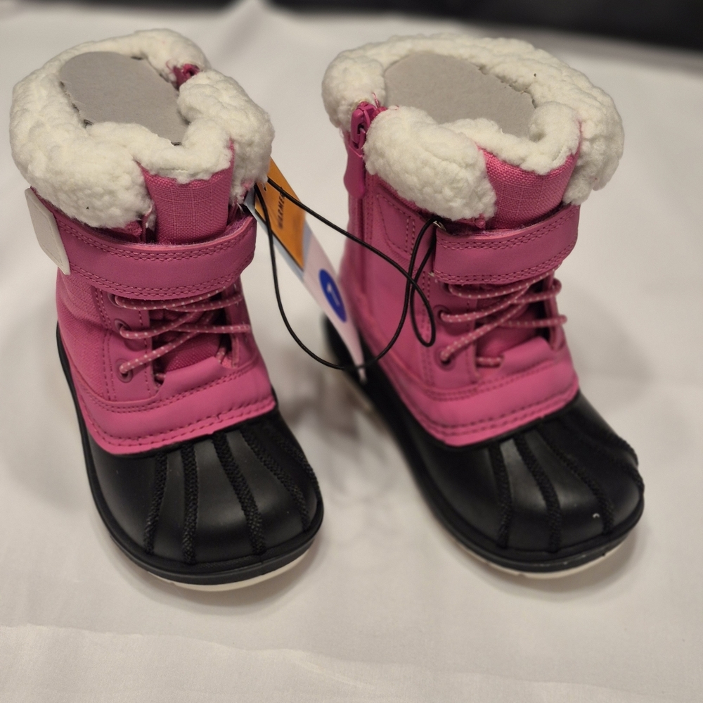 Pink and Black Toddler Winter Boots NWTs